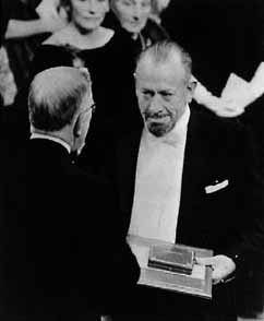 John Steinbeck Accepts Award