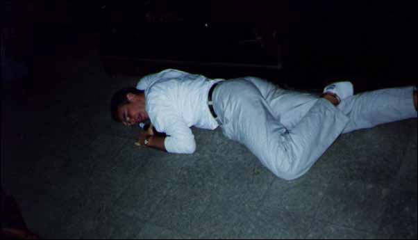 Passed out!