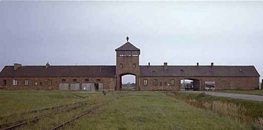 Entrance to Auschwitz concentration camp